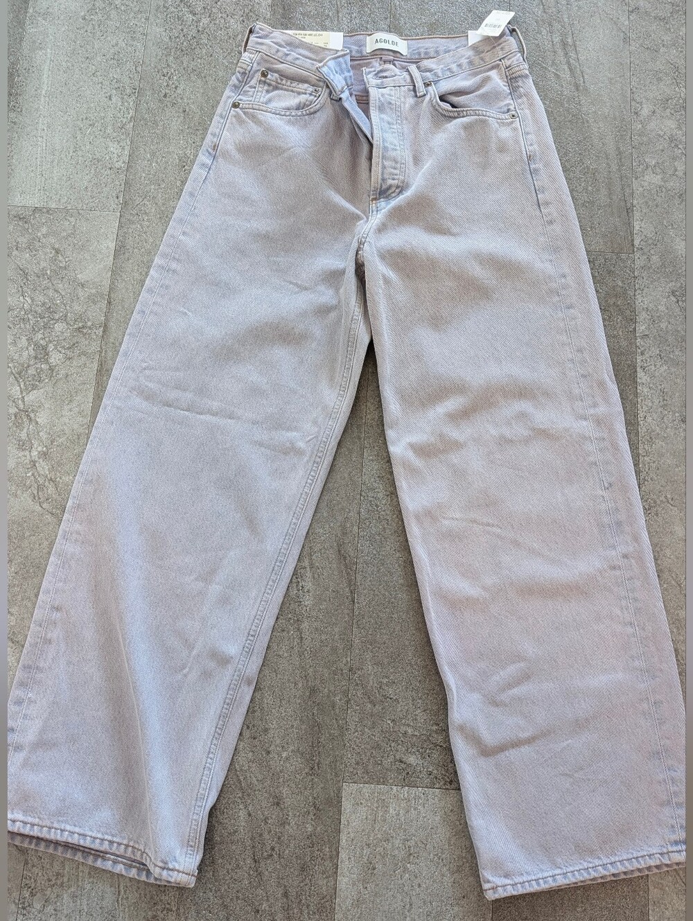 AGOLDE Ren High-Rise Crop Wide-Leg Jeans